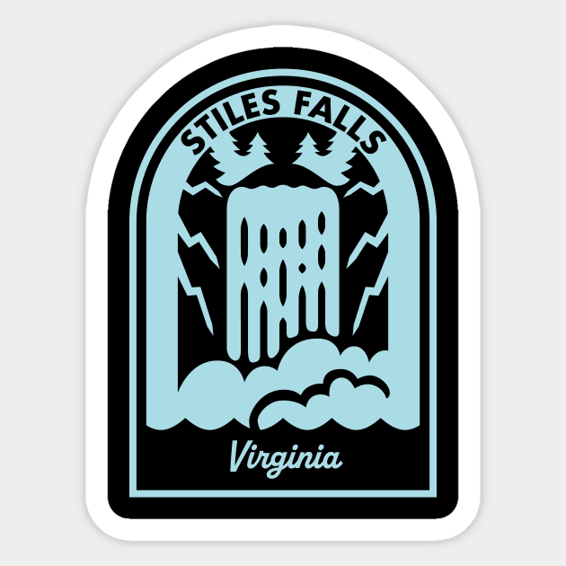 Stiles Falls Virginia Sticker by HalpinDesign